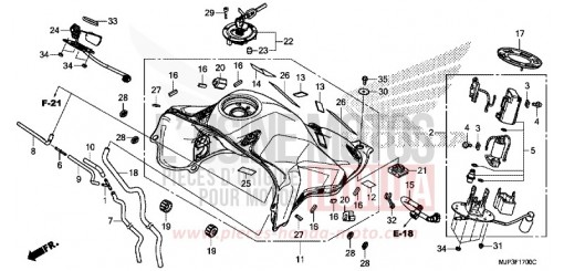 RESERVOIR A CARBURANT/POMPE A CARBURANT CRF1000AG de 2016
